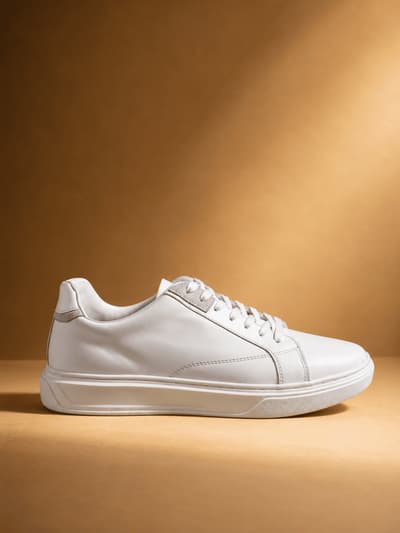 Men's Leather Sneaker - White
